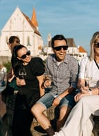 Ochutnávka vín VOC Znojmo u rotundy sv. Kateřiny