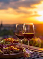 Wine & Tapas na střeše Vinařství THAYA