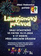 Lampionový průvod ve Vedrovicích