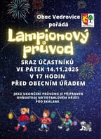 Lampionový průvod ve Vedrovicích