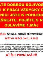 Recesistické oslavy 1. máje v Rakšicích