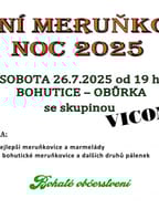 Letní meruňková noc v Bohuticích