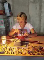 Výroba skleněné figurky