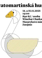 Svatomartinská husa ve Wine bar Chatka