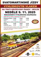 Svatomartinské jízdy vyhlídkovým vlakem