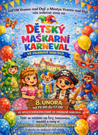 Dětský maškarní karneval ve Vranově nad Dyjí