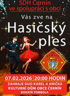 Hasičský ples v Černíně