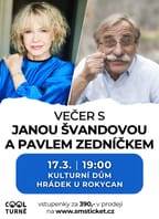 Večer s Janou Švandovou a Pavlem Zedníčkem