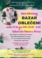 Jarní dobročinný bazárek oblečení v Pavlovicích