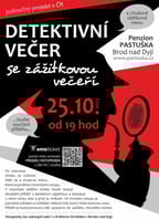 Detektivní večer se zážitkovou večeří