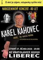 Legendární Karel Kahovec 80 Tour + The Beatles Revival
