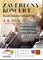 Závěrečné vystoupení hudebního oddělení