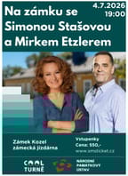 Na zámku se Simonou Stašovou s Mirkem Etzlerem