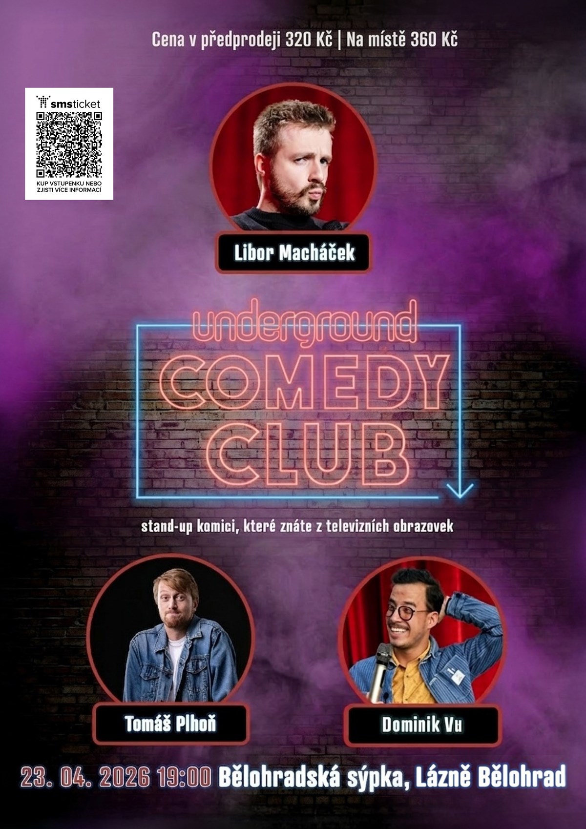 Underground Comedy Club v Lázních Bělohradu
