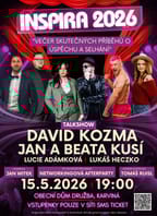 Inspira 2026 – Večer skutečných příběhů o úspěchu a selhání