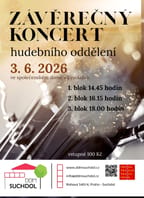 Závěrečné vystoupení hudebního oddělení