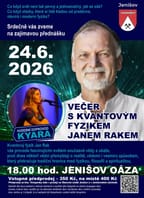 Večer s kvantovým fyzikem Janem Rakem
