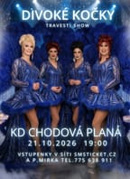 Travesti show Divoké kočky v KD Chodová Planá