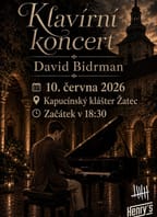 Klavírní koncert Davida Bidrmana v Kapucínském klášteře