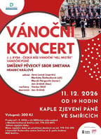 Vánoční koncert pěveckého sboru Smetana Hradec Králové