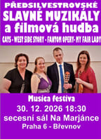 Předsilvestrovské Slavné muzikály a filmová hudba