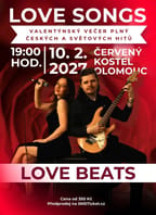 Love Beats – Love Songs a Valentýnský večer v Olomouci