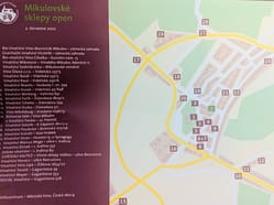 Mapa akce Mikulovské sklepy open