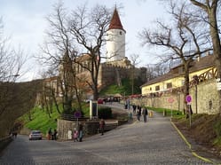 Hrad Křivoklát z přístupové cesty