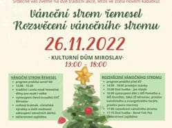 Vánoční strom řemesel a Rozsvěcení vánočního stromu