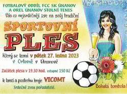 Sportovní ples v Únanově