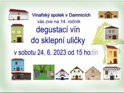 Otevřená sklepní ulička v Damnicích