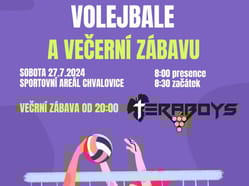 Chvalovický turnaj ve volejbale s večerní zábavou