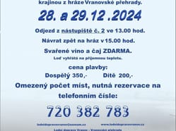 Zimní plavby na Vranovské přehradě