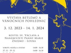 Výstava betlémů a vánočních pohlednic v Louce