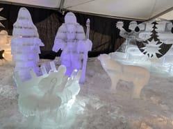 Ledové sochy Pustevny 2025