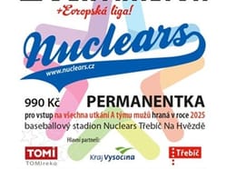 Baseball Třebíč Nuclears - sezónní permanentka 2025