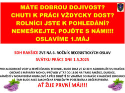 Recesistické oslavy 1. máje v Rakšicích