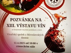 Výstava vín v Miroslavských Knínicích