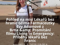 Pohled na misi Lékařů bez hranic očima Farmaceutky Evy