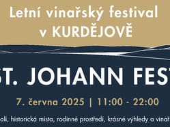 St. Johann Fest – Festival vína v unikátním Kurdějovském údolí