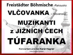 Mezinárodní koncert dechových hudeb Z jižních Čech a Moravy