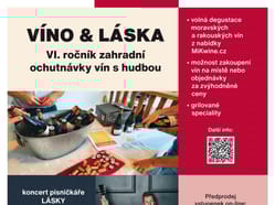 Zahradní ochutnávka vín VÍNO & LÁSKA