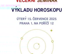 Večerní seminář výkladu horoskopu