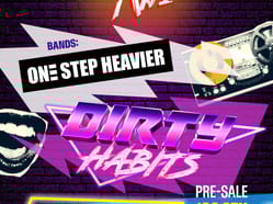 An evening with Dirty Habits + One Step Heavier