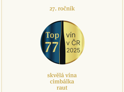 Galadegustace 27. ročníku soutěže TOP 77 vín v ČR 2025