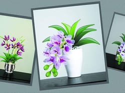 Soukromý kurz výroby květin z nylonu - Orchidej