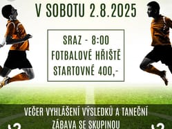Nohejbalový turnaj o pohár starosty obce s večerní zábavou