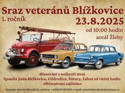 Sraz veteránů v Blížkovicích
