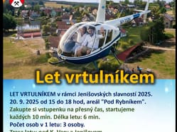 Let vrtulníkem Jenišov
