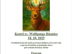 Svatohubertská mše v Hnanicích
